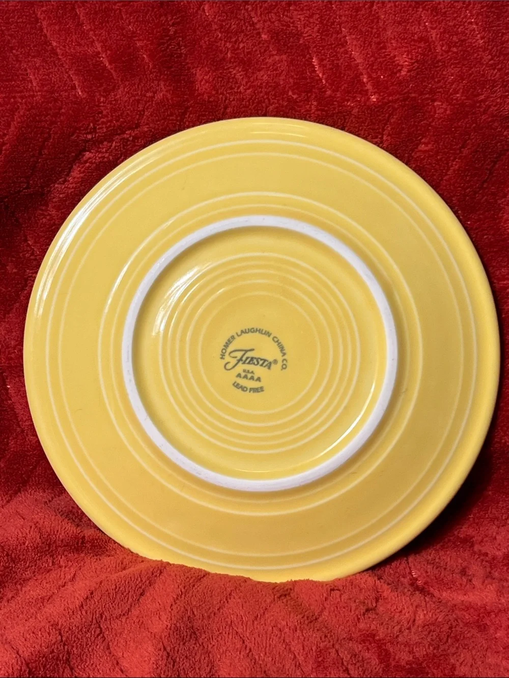 Fiestaware Canary Yellow Glazed 7” Salad Plate